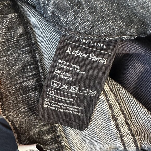 & Other Stories Denim Black Jeans Size 26/2 - Picture 4 of 4